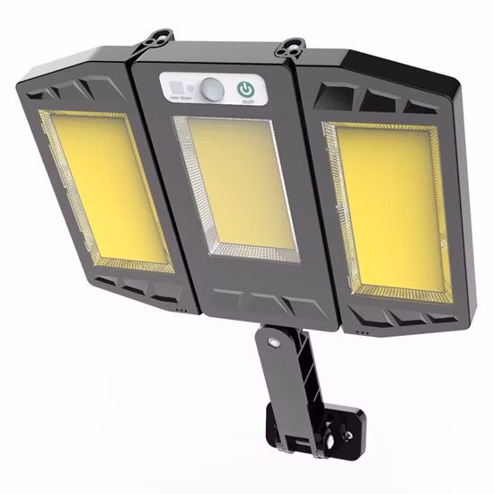 384LED 264COB Security Lights with Remote Control IP65 Waterproof Lamps 270° Wide Angle Flood Wall Lights with 3 Modes